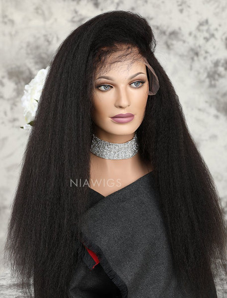 Natural hair wigs kinky straight best sale