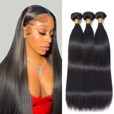 Clearance Hair Weft Bundles Natural Color Brazilian Silky Straight Human Hair 3 Bunches