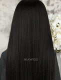 Clearance Yaki Straight Human Hair 13x3.5 Lace Front Wigs