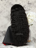 Clearance Natural Wavy Human Hair Glueless Full Lace Wigs With Baby Hair