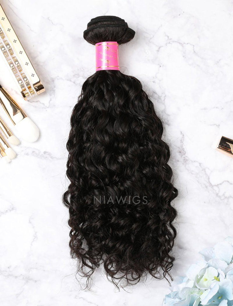 Hair Weft Bundles Natural Color Brazilian Curly Human Hair – NiaWigs